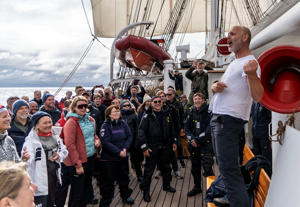 Shanties singen - Statsraad Lehmkuhl